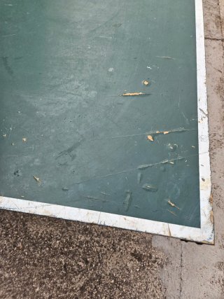Mesa de ping pong verde