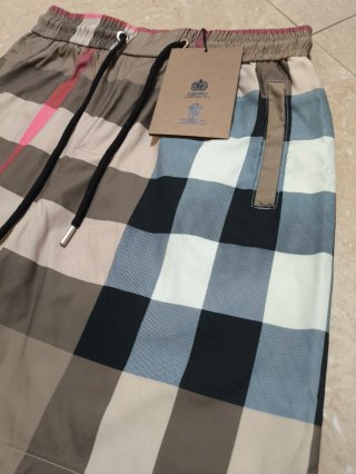 Bañador Burberry Cuadros Beige Multicolor