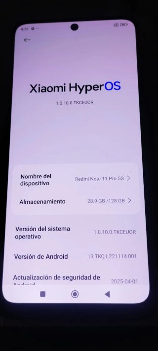 Xiaomi Redmi Note 11 Pro 5G Negro