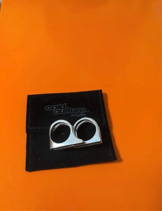 Anillo doble Cold Culture Plata