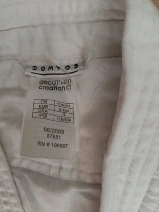 Traje Judo Blanco Decathlon 6 Años
