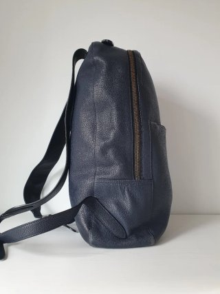 Mochila Piel Coach Azul Marino