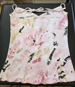 Top tirantes estampado