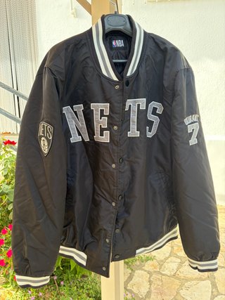 Anorak NBA Hombre Negro y Gris