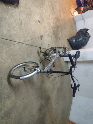 Bicicleta Plegable Plata