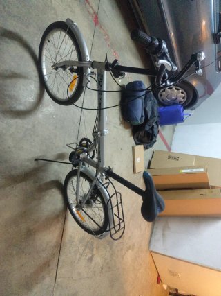 Bicicleta Plegable Plata