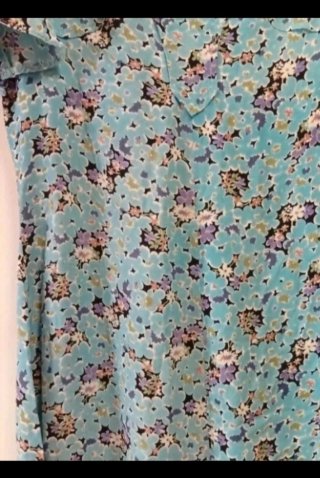 Vestido estampado azul