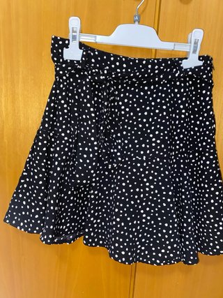 Falda pantalon corta lunares Stradivarius mujer