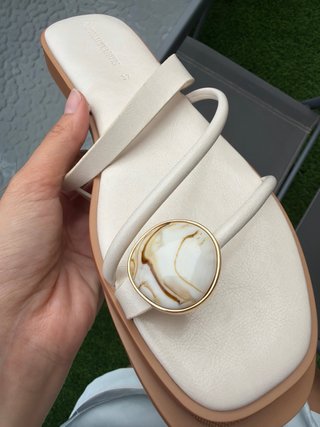 Sandalias Stradivarius blancas talla 37