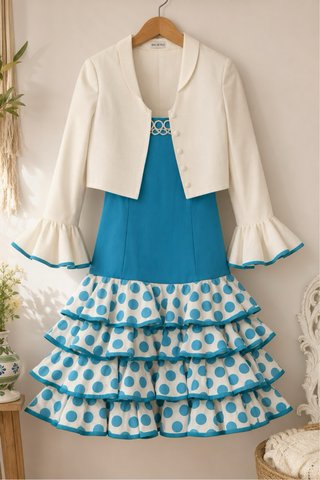 Traje de flamenca Marca Basi del Rio Talla 44