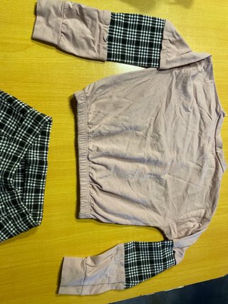 Conjunto Sudadera y Falda Plisada Cuadros