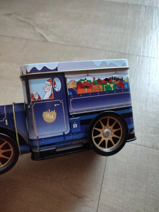 Caja Metálica Coche Navidad+ caja música