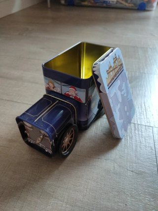 Caja Metálica Coche Navidad+ caja música