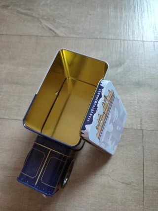 Caja Metálica Coche Navidad+ caja música