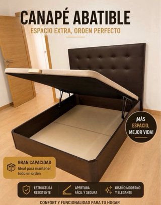 Canapé abatible y colchón oferta
