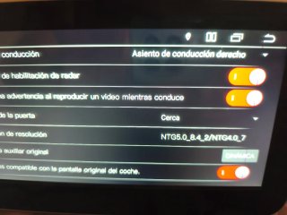 Pantalla Mercedes NTG 5.0 Leer descripción.