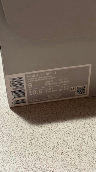Nike Air Force 1 Valentine's Day 2021 Talla 42.5