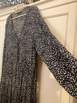Vestido largo estampado mujer