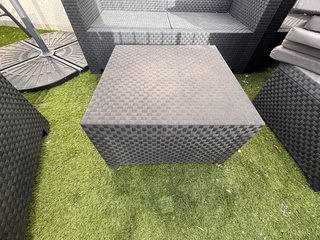 Conjunto sofá jardín + mesa ratán