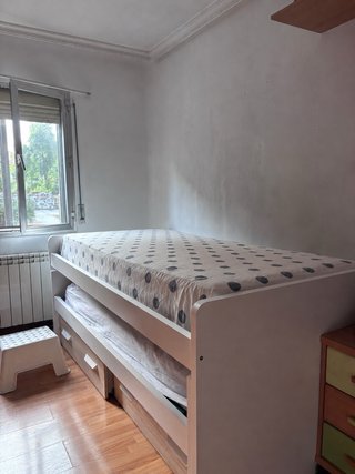 Cama nido 90cm con colchón de arriba y 2 cajones