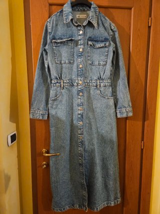 Abito lungo in denim Zara