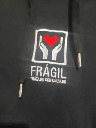 Sudadera Aire Retro Negra Talla S