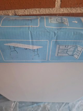 Mesa plegable 180x74 cmts.Sin estrenar.