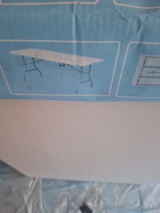 Mesa plegable 180x74 cmts.Sin estrenar.