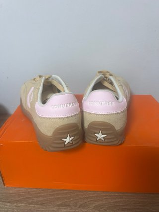 Zapatillas Converse Beige y Rosa Talla 41