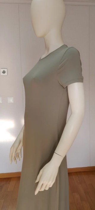 Vestido verde oliva Lefties