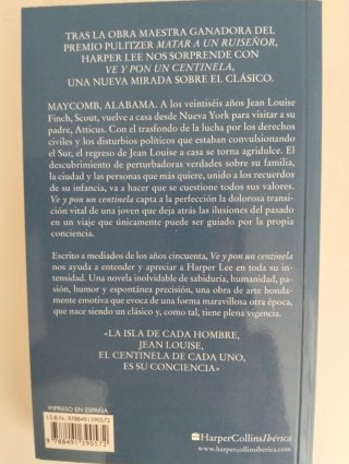Libro "Ve y pon un centinela " Harper Lee