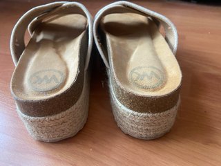 Sandalias Plataforma esparto color beige Talla 37