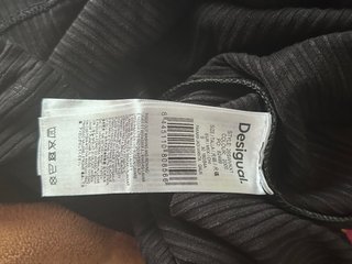 Vestido Desigual Negro Talla S Nuevo