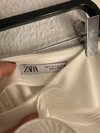 Falda Zara Blanca Talla S
