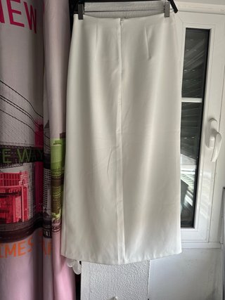 Falda Zara Blanca Talla S