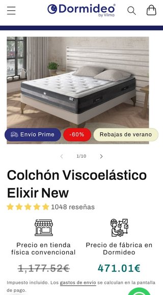 Colchón Viscoelástico Elixir New