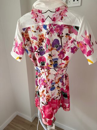 Vestido Desigual Talla S Estampado Floral