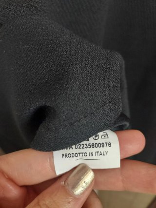 Vestido Negro Talla S - Hecho en Italia