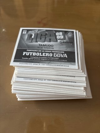 Lote Cromos Liga Este 2008-09