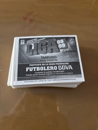 Lote Cromos Liga Este 2008-09