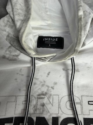 Sudadera Inside Tie Dye Gris y Blanca