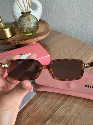 Gafas inspiracióMiu Miu Rectangulares Carey Nuevas