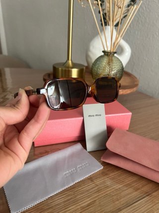 Gafas inspiracióMiu Miu Rectangulares Carey Nuevas