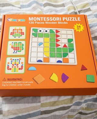 Puzzle Montessori Coogam 120 Piezas Madera