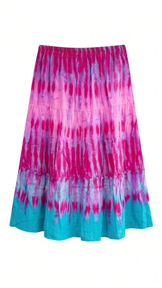 Falda Midi Estilo Hippie Batik