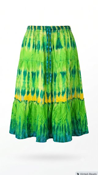 Falda Midi Estilo Hippie Batik