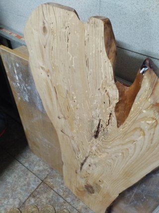 Tablero madera natural 123x67cm