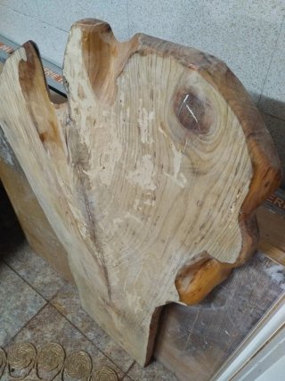 Tablero madera natural 123x67cm