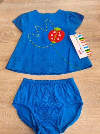 Conjunto bebé 3 meses vestido y braguita