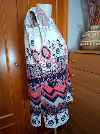 Blusa vaporosa boho fresca talla única